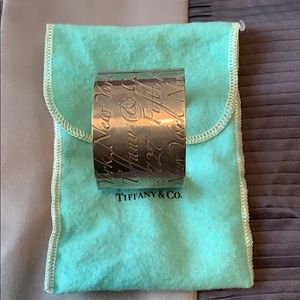 Tiffany Engraved Silver Cuff